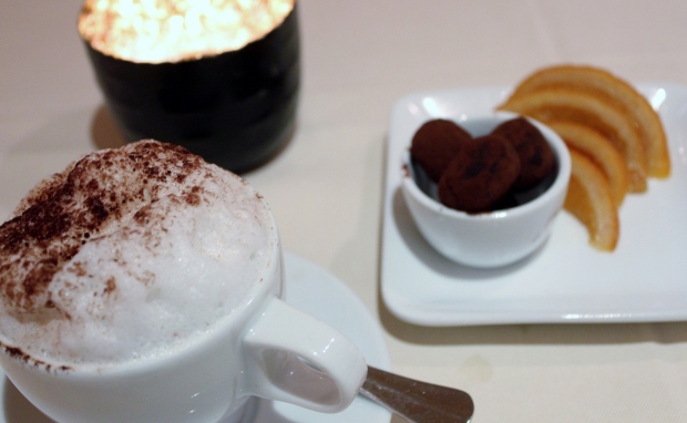 Coffee and petite fours at the Drouant restaurant, Paris
